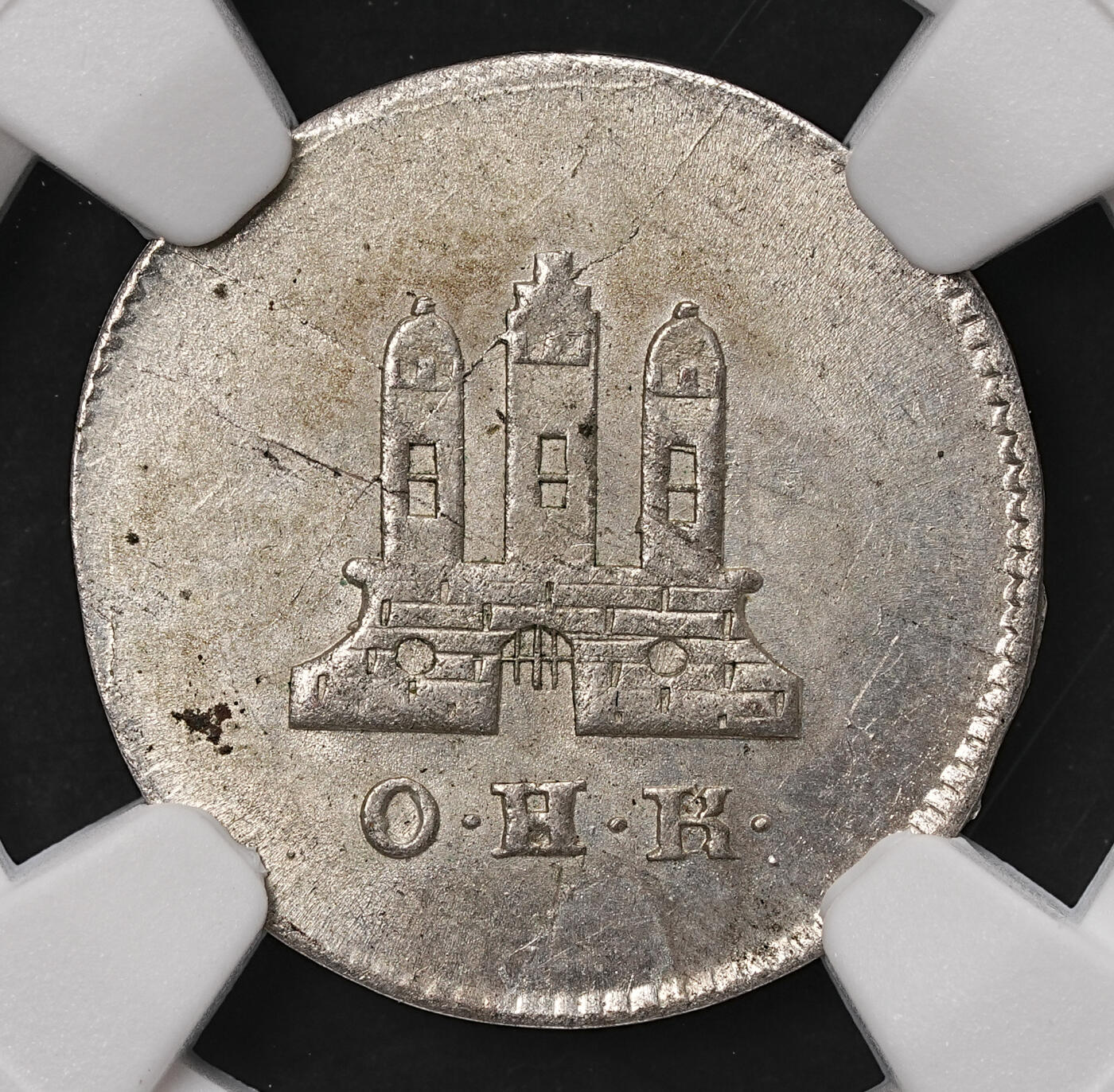 修遠堂世界钱币第108期 NGC MS64  1794年汉堡1先令银币