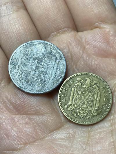 2026年第三十七场(总第二百零六场）德紧纸币特拍场(佣金3%，最低1元) - 西班牙🇪🇸2枚：1953年10分，1比塞塔(佛朗哥执政时期)