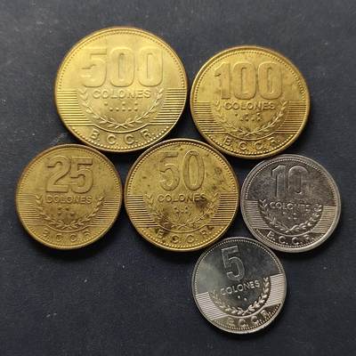 【全场包邮】纯粹捡漏拍514场 - 哥斯达黎加2007-2008年6枚套币