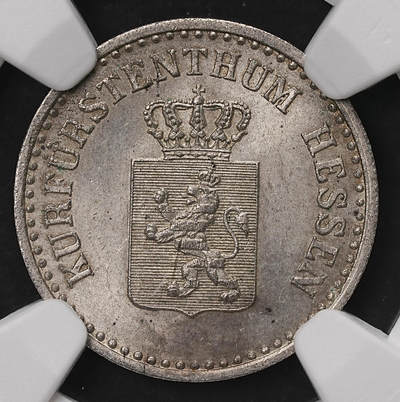 修遠堂世界钱币第108期 - NGC MS64 1864年黑森 - 卡塞尔1银格罗申银币