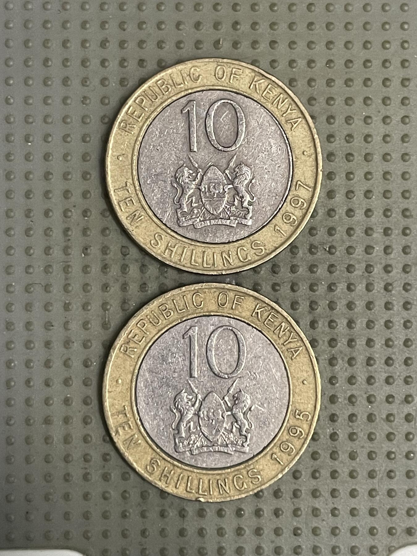 2026年第36场各国散币拍卖（总第186场） 肯尼亚10先令2枚