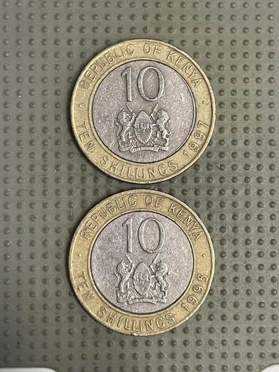 2026年第36场各国散币拍卖（总第186场） - 肯尼亚10先令2枚