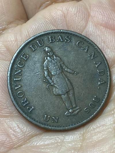 2026年第三十七场(总第二百零六场）德紧纸币特拍场(佣金3%，最低1元) - 少见好品–下加拿大省1837年1/2便士、1苏双面值代币(BANK OF MONTRAL–蒙特利尔银行版)