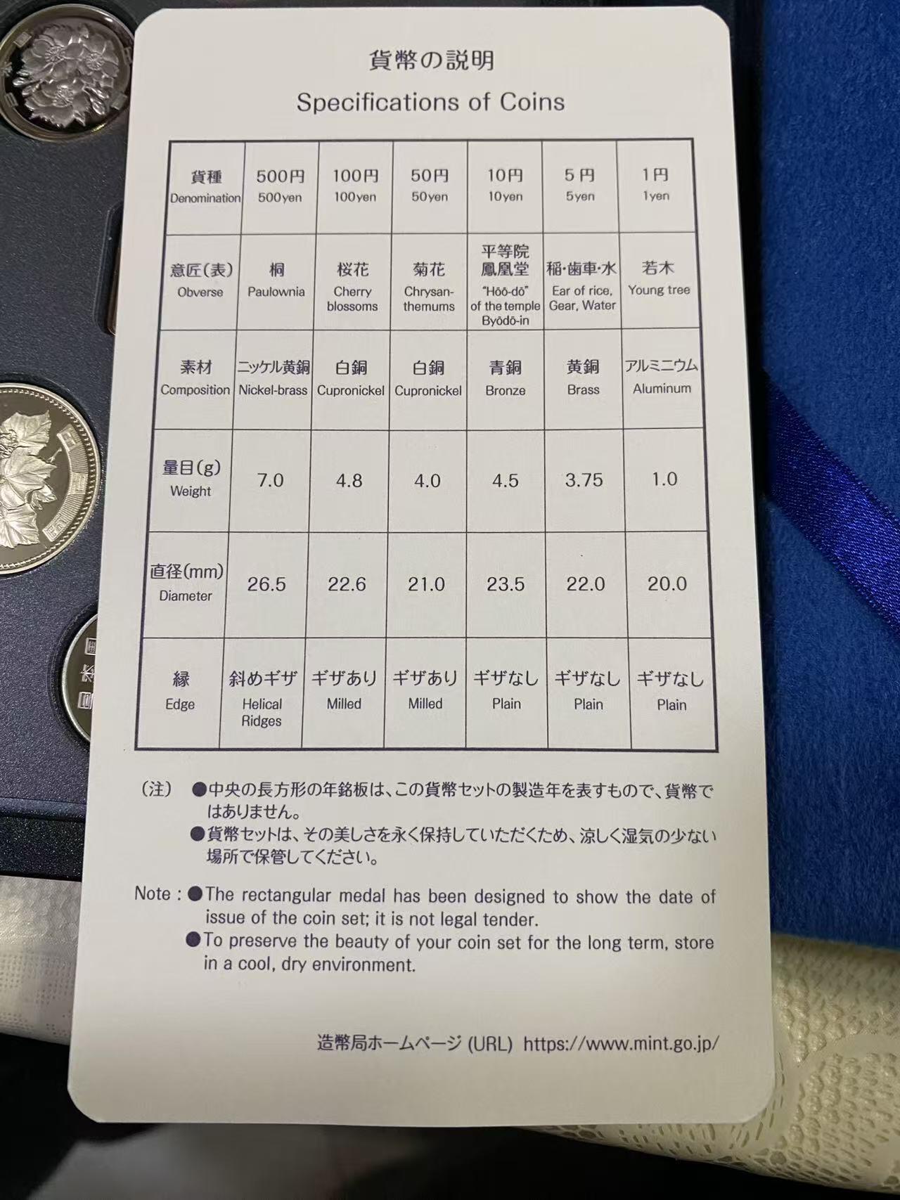 日日生财—方圆世界（全场包邮） 2019年（令和元年）日本造币局发行的精制硬币套装 相比普通年份套币有更高的收藏价值。