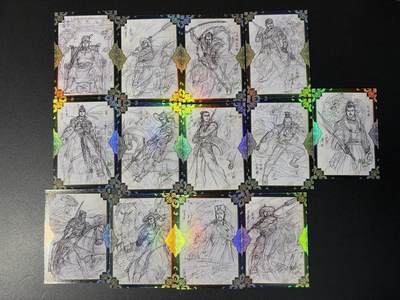 NO.27 好又多金牌大场，每周一站式配齐，方便凑单！（周6晚9点截拍，卖家送拍0抽成！） - 香山文创 墨韵水浒 线稿13张