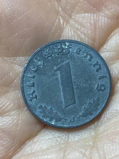 2026年第三十七场(总第二百零六场）德紧纸币特拍场(佣金3%，最低1元) - 好品–德意志第三帝国1942年1芬尼(J标汉堡造)