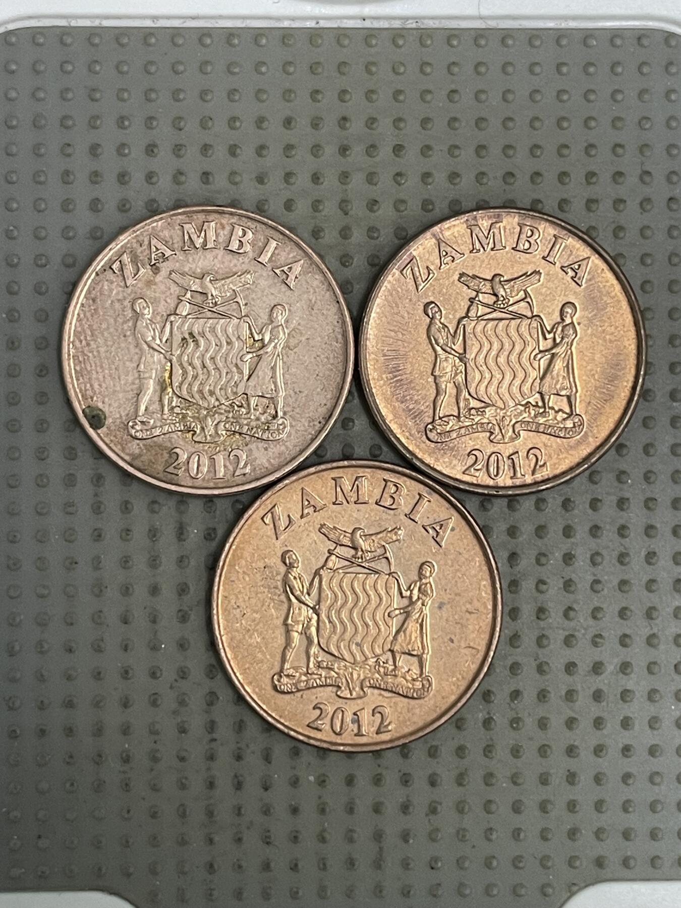 2026年第36场各国散币拍卖（总第186场） 赞比亚2012年50恩韦3枚