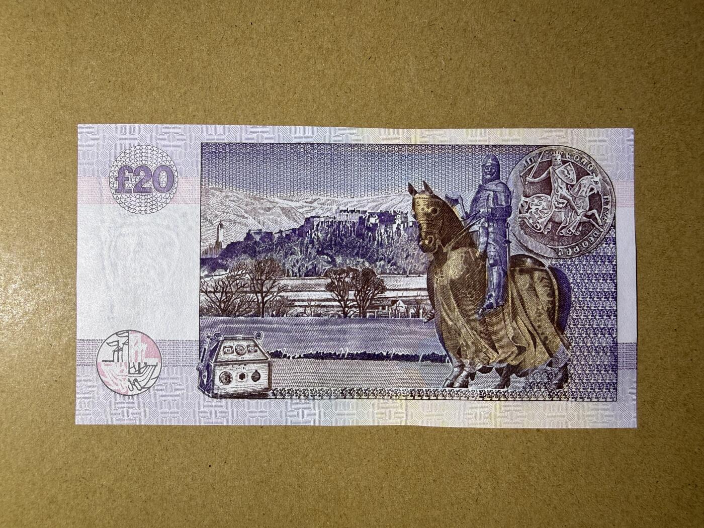 《艾美收藏》第237期-3.22周日外币强钞白金场 苏格兰20镑 UNC 克莱斯戴尔银行 2006年 苏格兰国王布鲁斯 无4