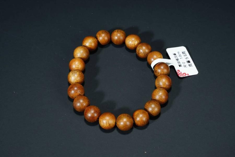 上海都达杂项专场七十八【全场包邮】 天然黄油格沉香1.0圆珠手串 附鉴定证书69-361