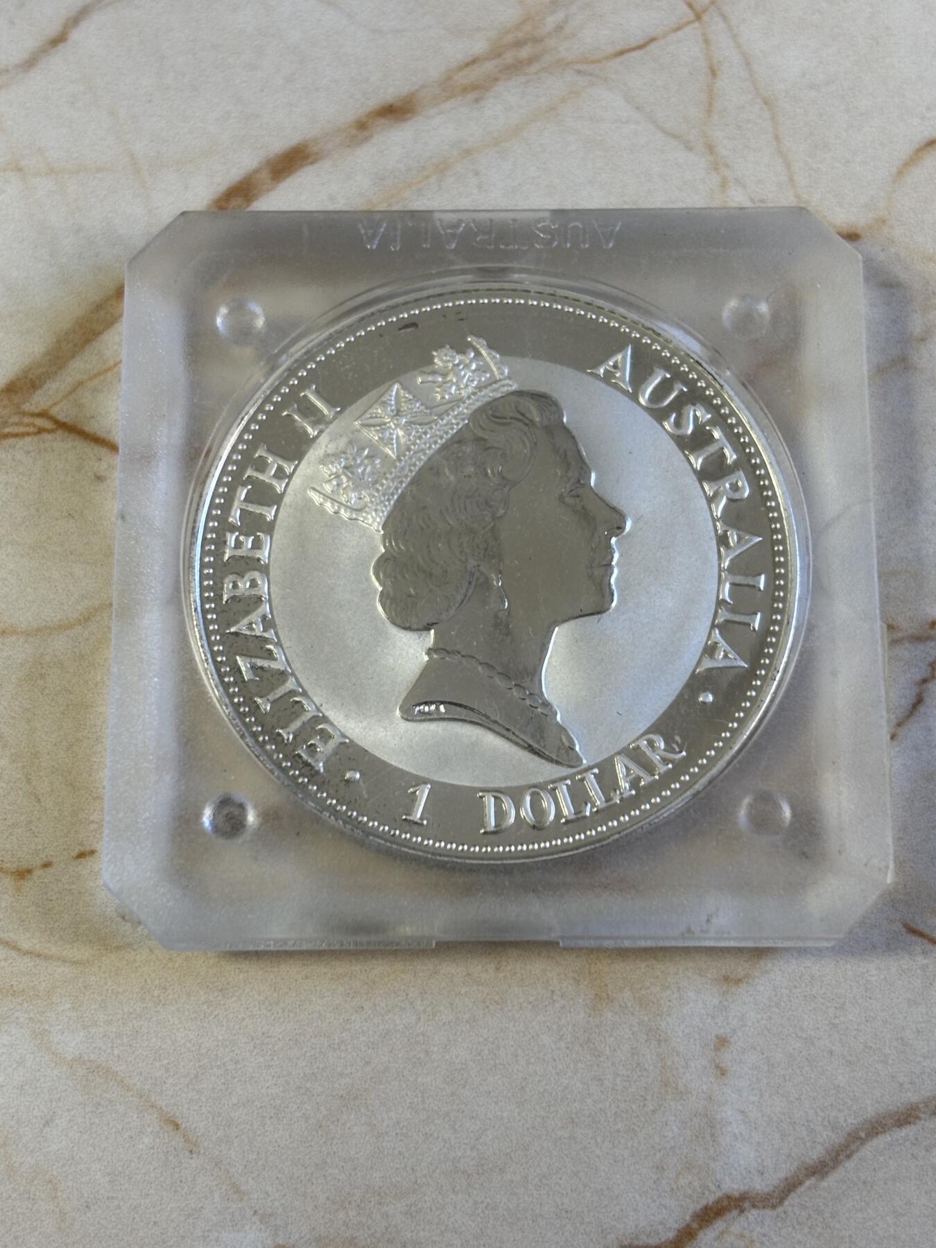 第194期拍卖 澳大利亚1992年世界投资银币澳洲翠鸟1盎司银币，999银