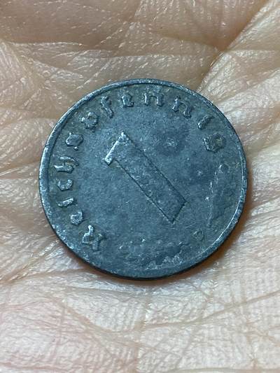 2026年第三十七场(总第二百零六场）德紧纸币特拍场(佣金3%，最低1元) - 德意志第三帝国1944年1芬尼(D标慕尼黑造)