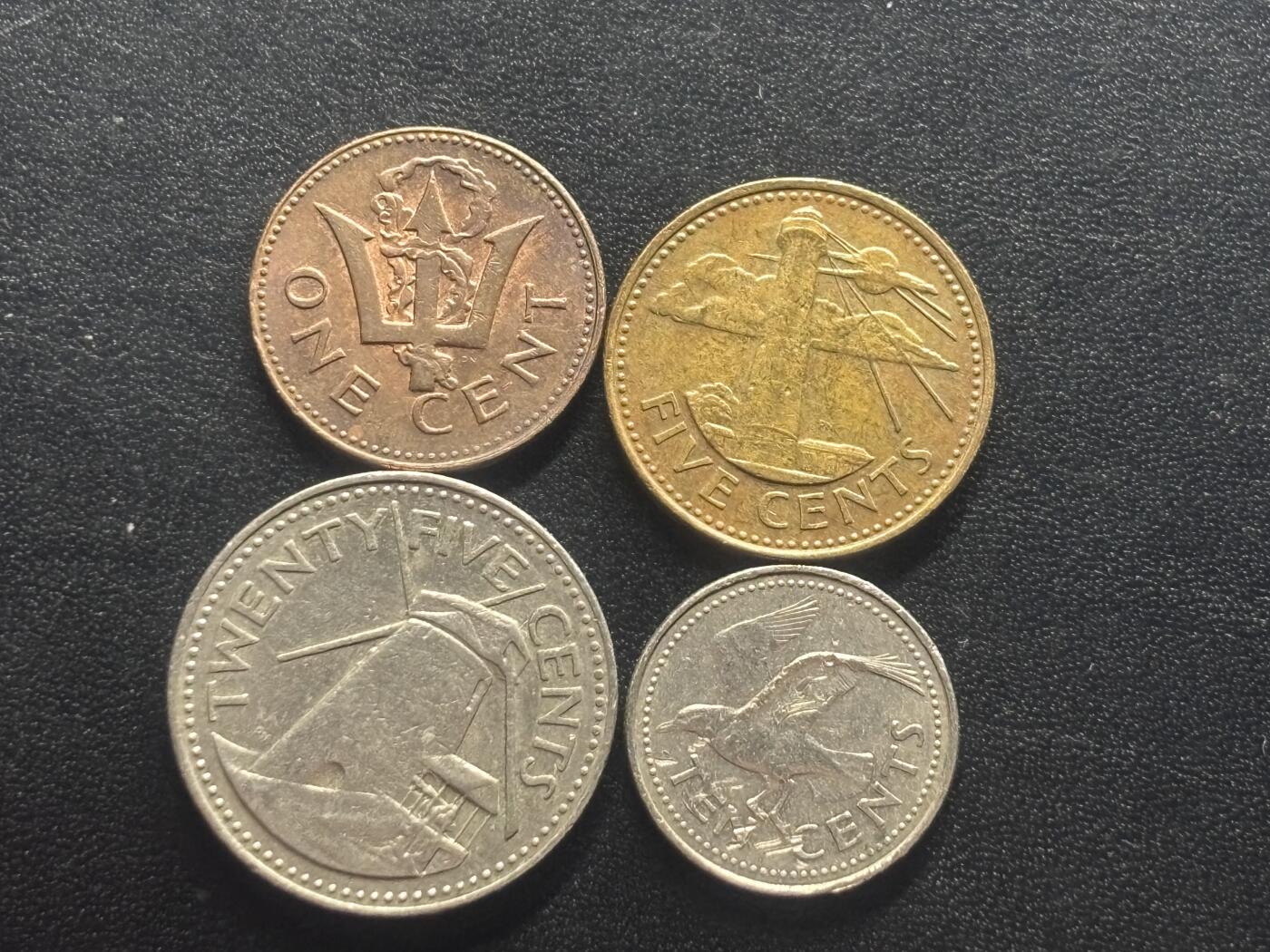 邮泉阁限时拍卖第四十三场（硬币在国外。请付邮费6元。） 巴巴多斯4枚