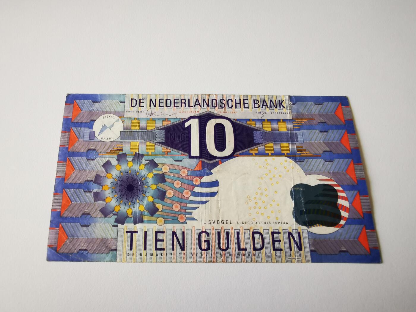 零零发流通品外国纸币拍卖 无佣金 荷兰10盾 品一般