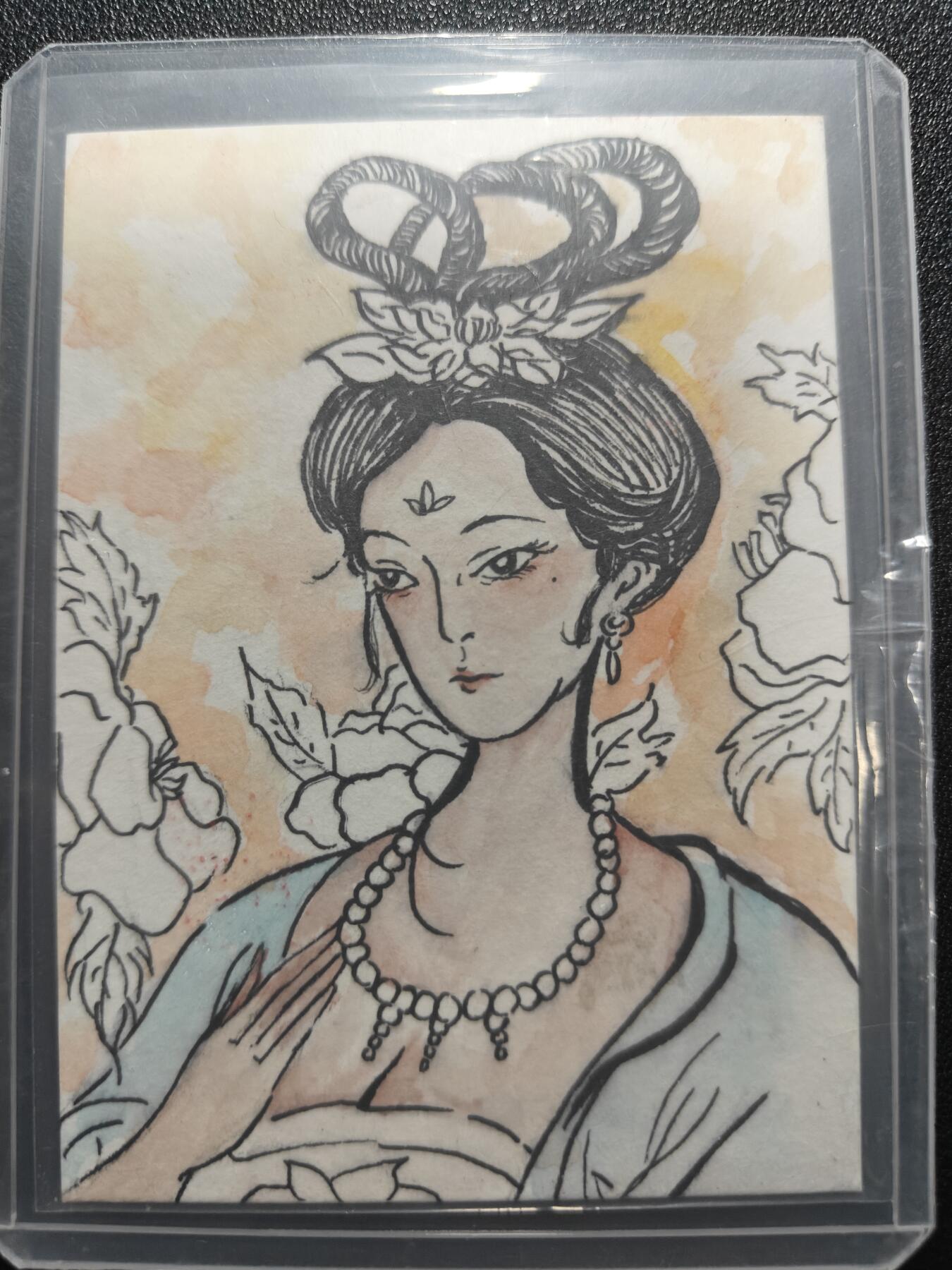 天玑星卡拍第181期《3.26周四截拍》持续收拍收评中 满赠卡需备注 【手绘卡】山鬼 丙午年 杨玉环 手绘卡