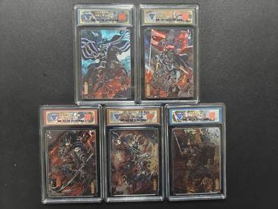 天玑星卡拍第181期《3.26周四截拍》持续收拍收评中 满赠卡需备注 - 【亲签卡】百里卡牌 苍之飞鸿 五子良将 107/108 折光 CCG专属标五张一套