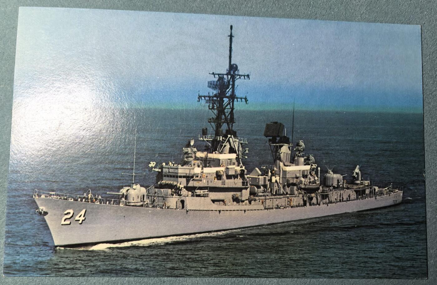 盛世勋华——号角文化勋章邮票专场拍卖第309期 美国冷战时期军舰专题明信片 詹姆斯·艾迪恩·沃德尔号导弹驱逐舰 (DDG-24) 