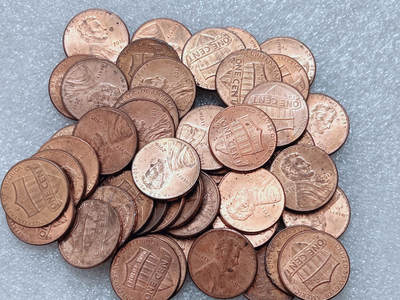 第一海外回流一元起拍收藏 散集专场  第304期 - 美国盾牌1分硬币 50枚 带光品