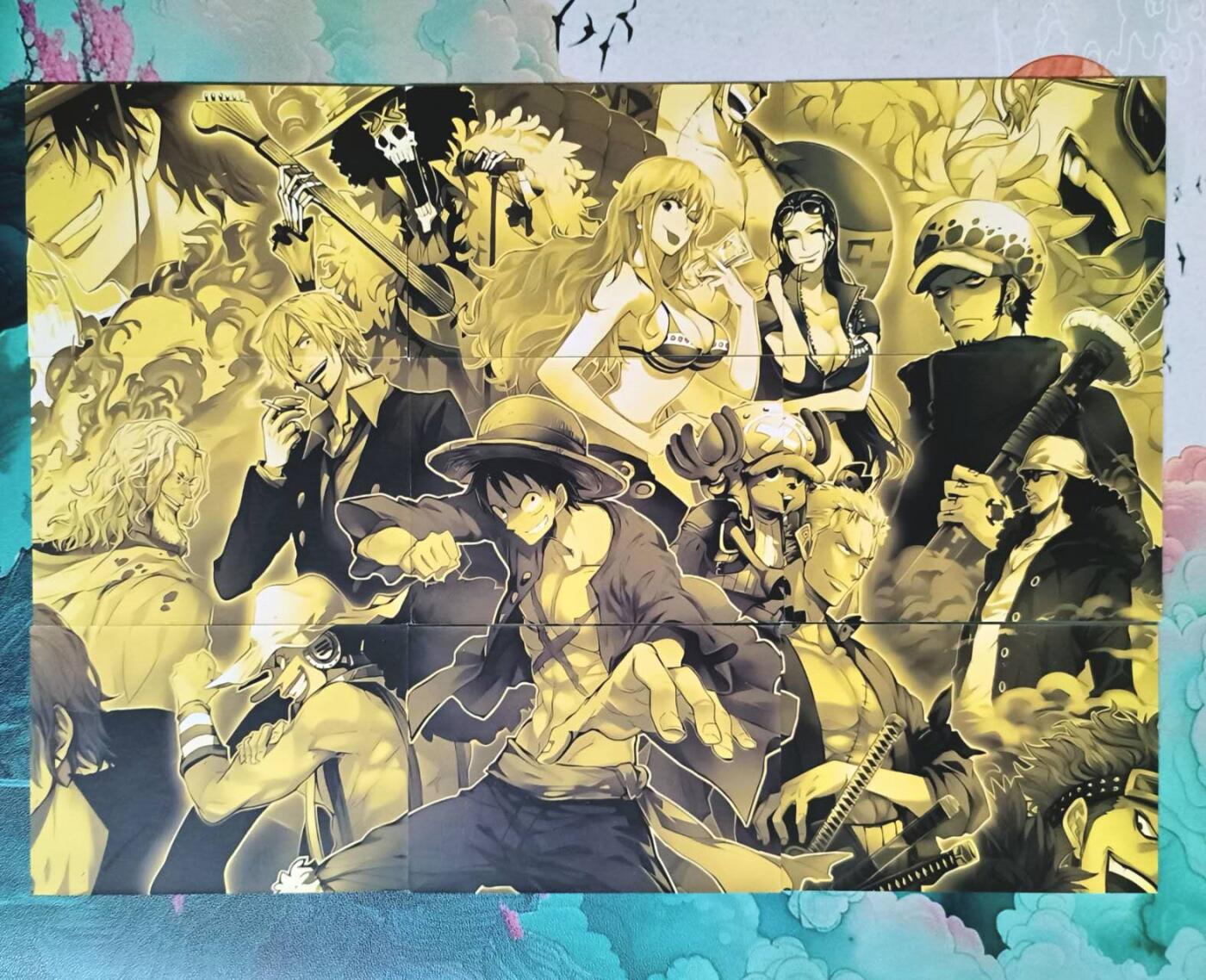 龙虎卡牌-七九场（满200元包邮，无佣金，每周六结拍，欢迎送拍） 彩闪9拼 海贼王 草帽团一套