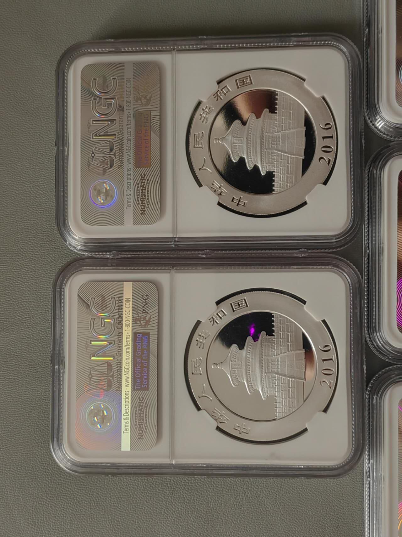 洪涛臻品批发群 精选邮票限时拍卖第1291期  NGC评级熊猫银币 NGC70满分，银币品相好适合收藏，功夫熊猫5枚一套，超低起拍价，喜欢不要错过