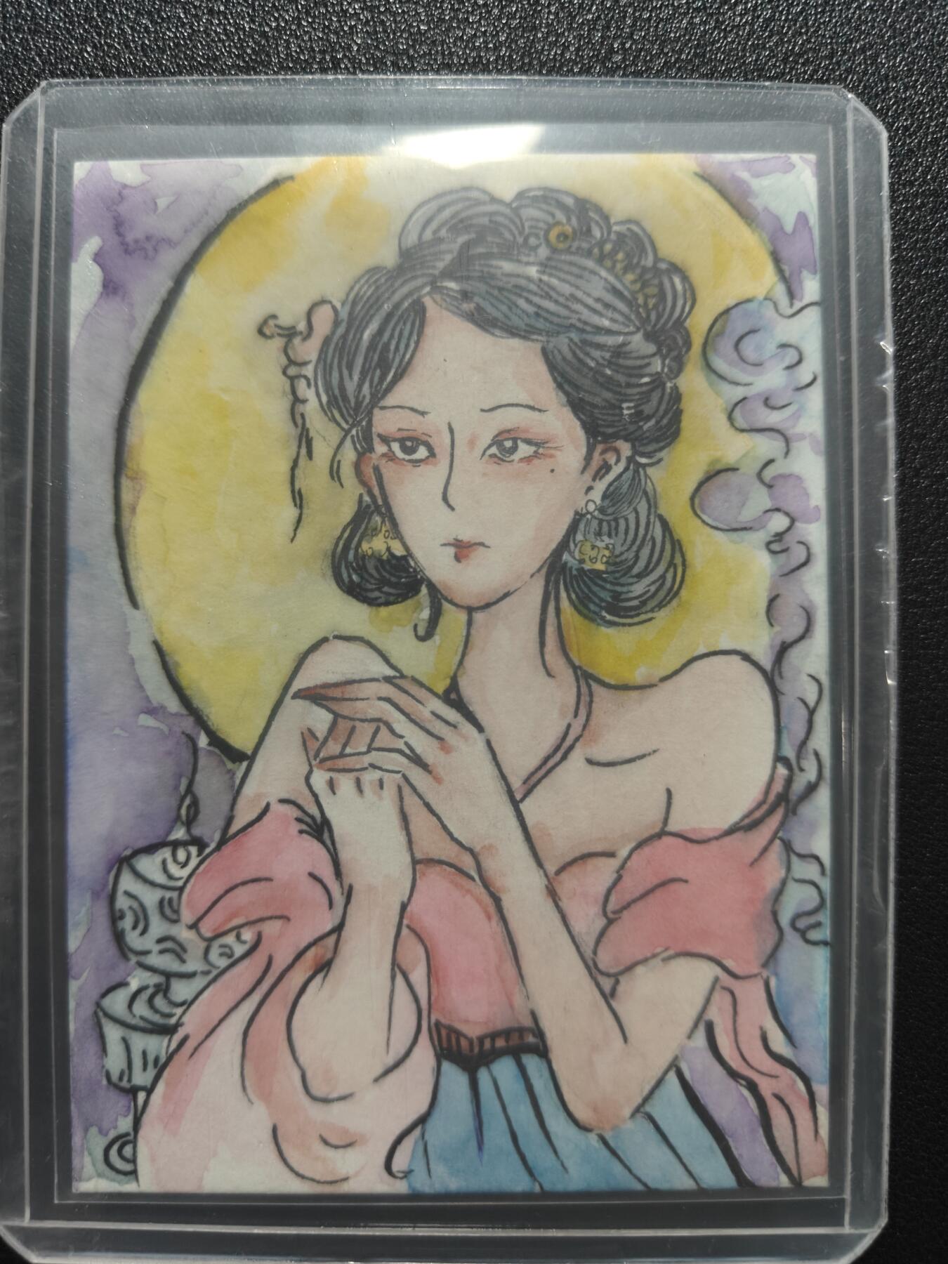 天玑星卡拍第181期《3.26周四截拍》持续收拍收评中 满赠卡需备注 【手绘卡】山鬼 丙午年 貂蝉 手绘卡