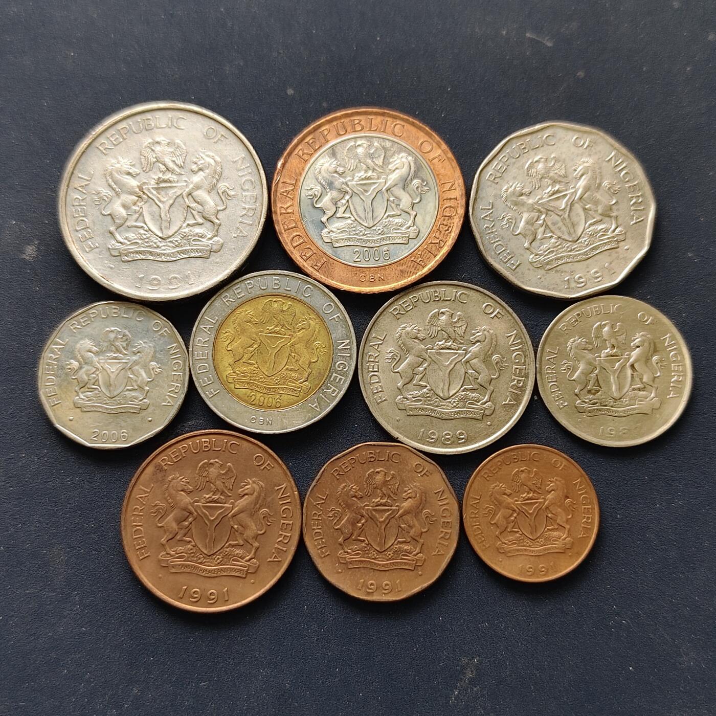 【全场包邮】纯粹捡漏拍514场 肯尼亚1987-2006年10枚套币