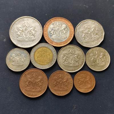 【全场包邮】纯粹捡漏拍514场 - 肯尼亚1987-2006年10枚套币