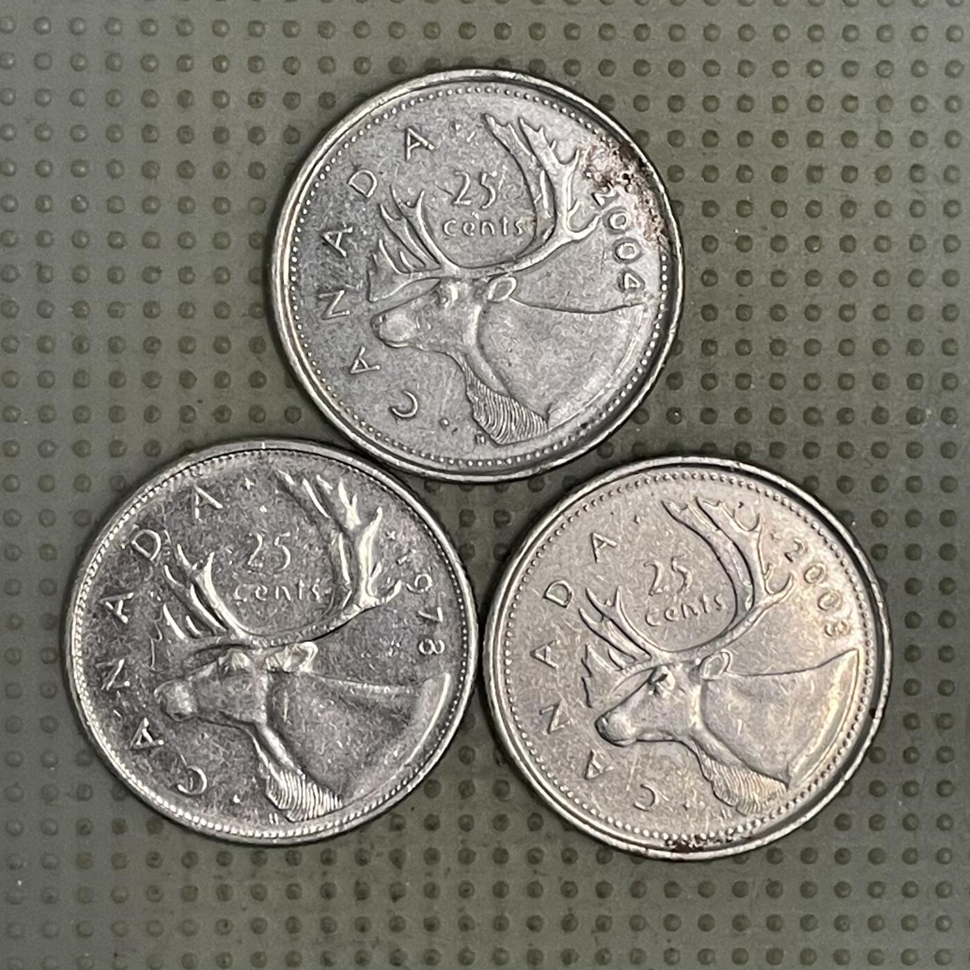 2026年第36场各国散币拍卖（总第186场） 加拿大25分3枚