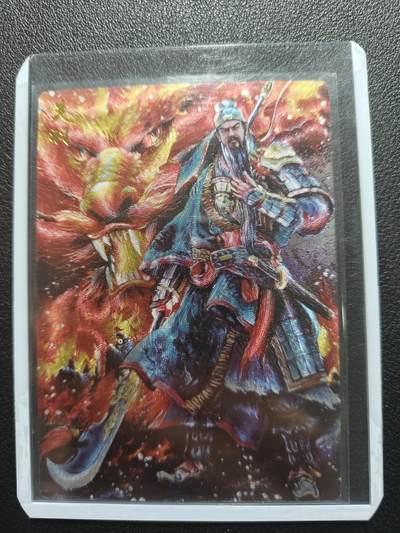 天玑星卡拍第181期《3.26周四截拍》持续收拍收评中 满赠卡需备注 - 【亲签卡】墨婉文化 棒打渊羊 关羽 005/020 粗闪