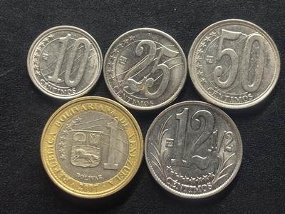 邮泉阁限时拍卖第四十三场（硬币在国外。请付邮费6元。） - 委内瑞拉5枚