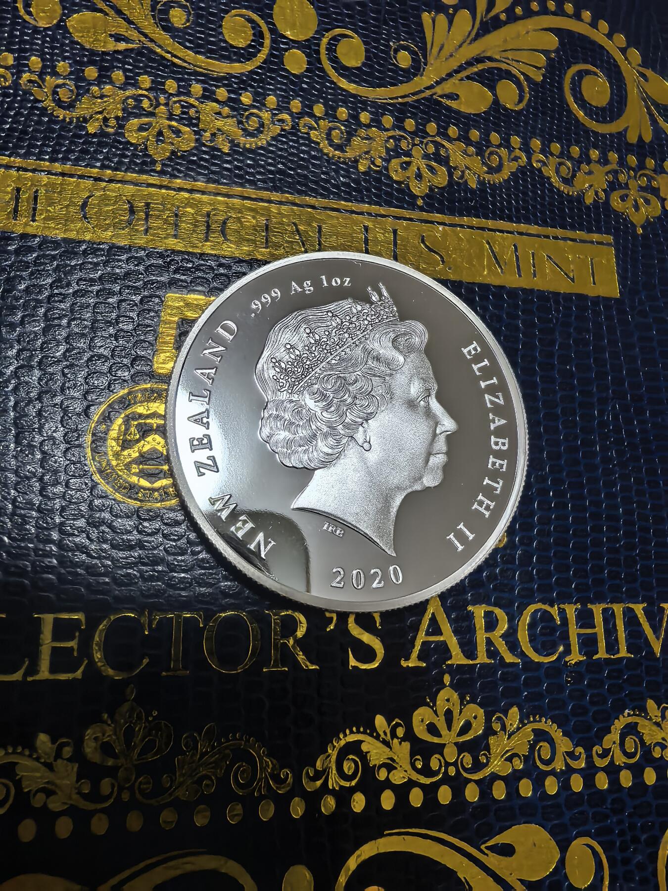 长老汇马年精选第十二场拍卖 2020新西兰二战结束75周年1元精制银币，1盎司999银，限量版