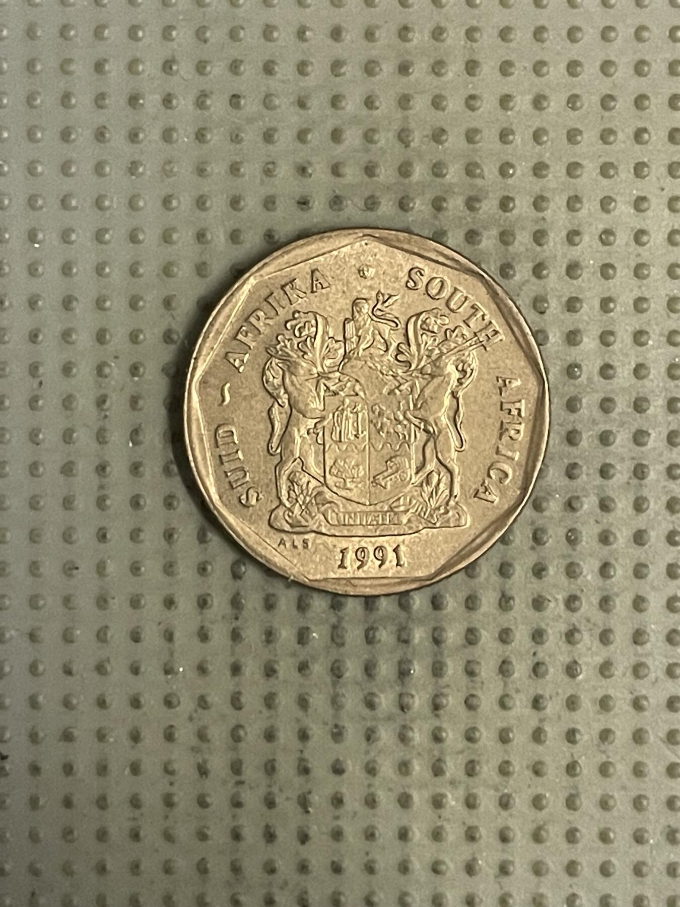 2026年第36场各国散币拍卖（总第186场） 南非1991年50分