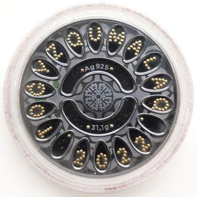 博洋堂世界钱币拍卖第165期（全场包邮） - 哈萨克斯坦2022年500坚戈发黑部分镀金精制银币 九头棋 31.1克925银 发行量：3千 盒证全