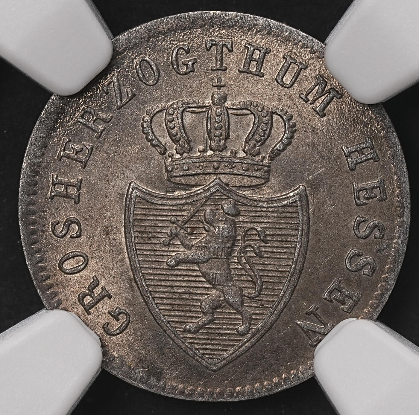 修遠堂世界钱币第108期 NGC MS65 1837 年黑森 - 达姆施塔特1克鲁泽银币