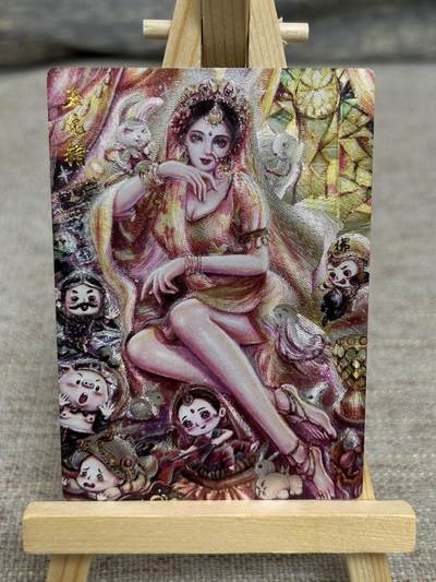 喜灰玩卡拍卖第五期，接拍品0佣金，欢迎送拍，释放现金流，让自己有资金可以购买更多喜欢的卡牌，让别的卡友能淘到更多心仪的卡牌 - 墨婉 静艺老师绘 玉兔精 粗闪 