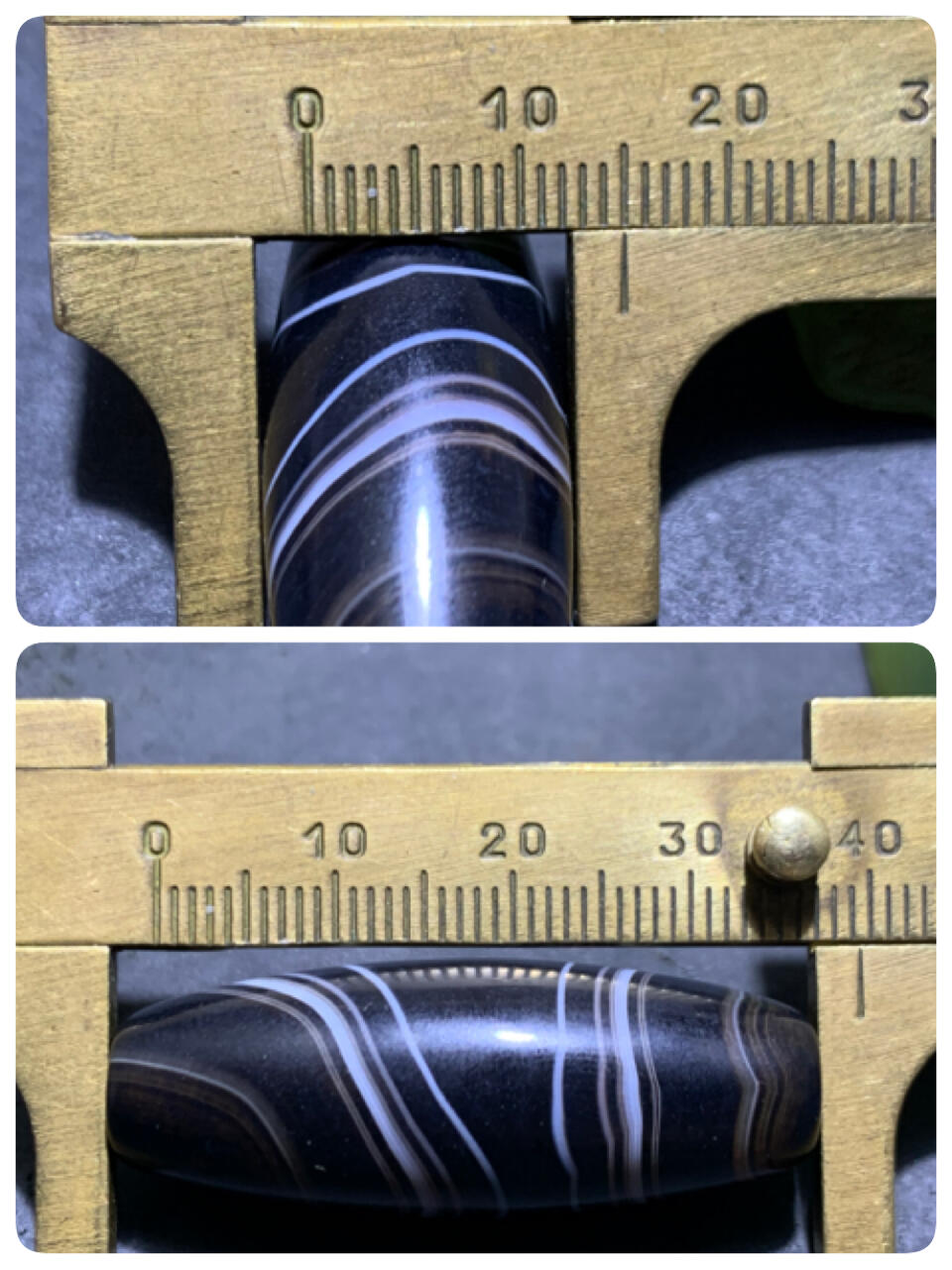 精美罕见一眼靠山图案千层纹药师玛瑙桶珠一个