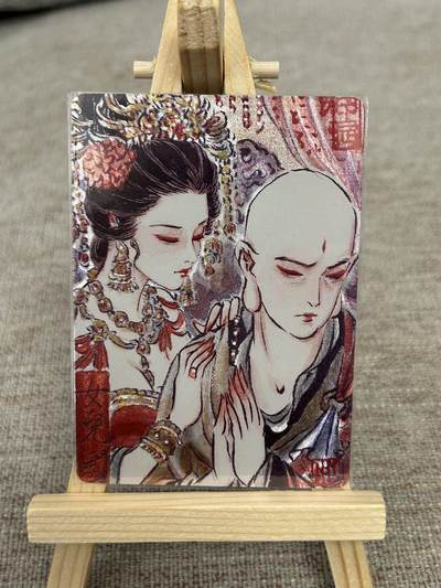 喜灰玩卡拍卖第五期，接拍品0佣金，欢迎送拍，释放现金流，让自己有资金可以购买更多喜欢的卡牌，让别的卡友能淘到更多心仪的卡牌 - 炎卡 问道东方 雕仙老师绘 女儿国 限编31/50编 折光