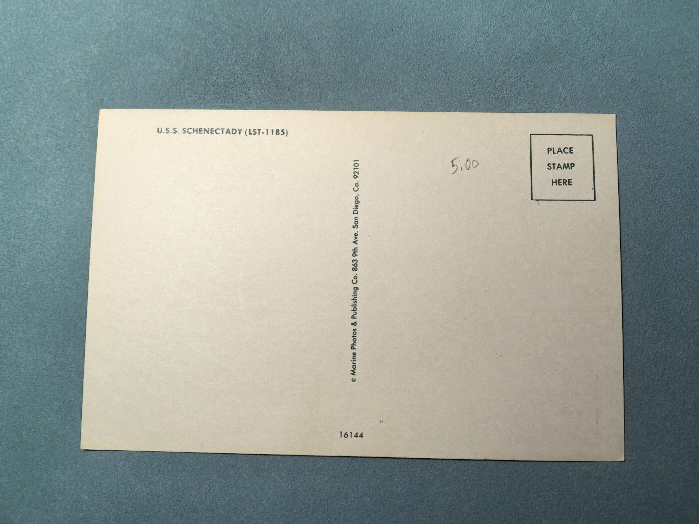 盛世勋华——号角文化勋章邮票专场拍卖第309期 美国冷战时期军舰专题明信片 斯克内克塔迪号 (LST-1185) 坦克登陆舰