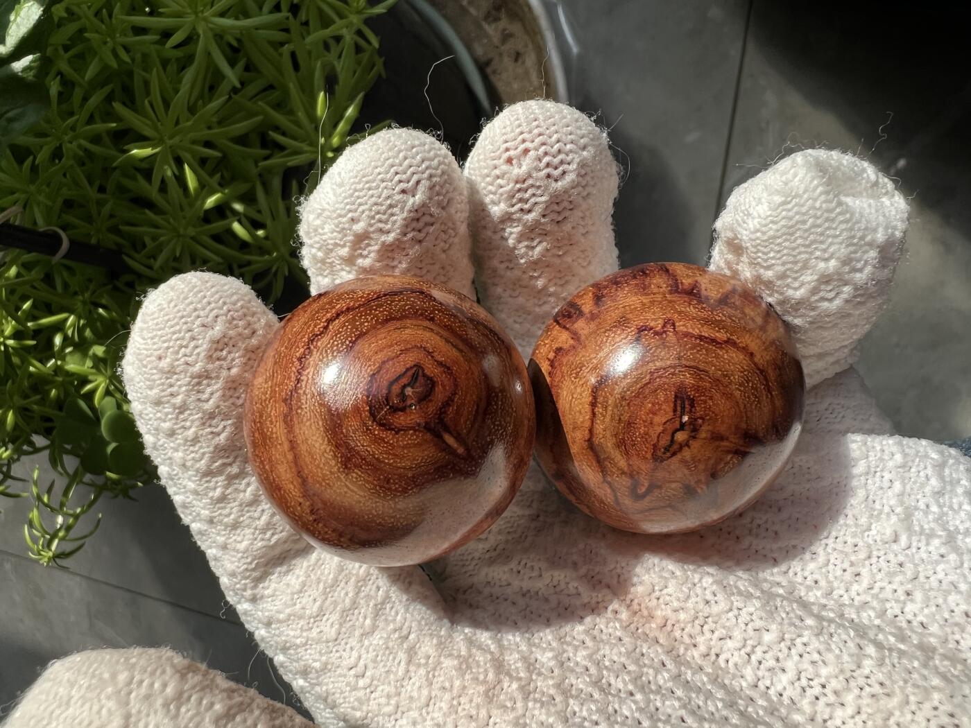 零元拍：海南黄花梨手球：35MM