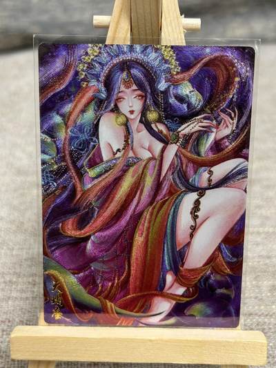 喜灰玩卡拍卖第五期，接拍品0佣金，欢迎送拍，释放现金流，让自己有资金可以购买更多喜欢的卡牌，让别的卡友能淘到更多心仪的卡牌 - 墨婉 太乙老师绘 天蝎座  粗闪