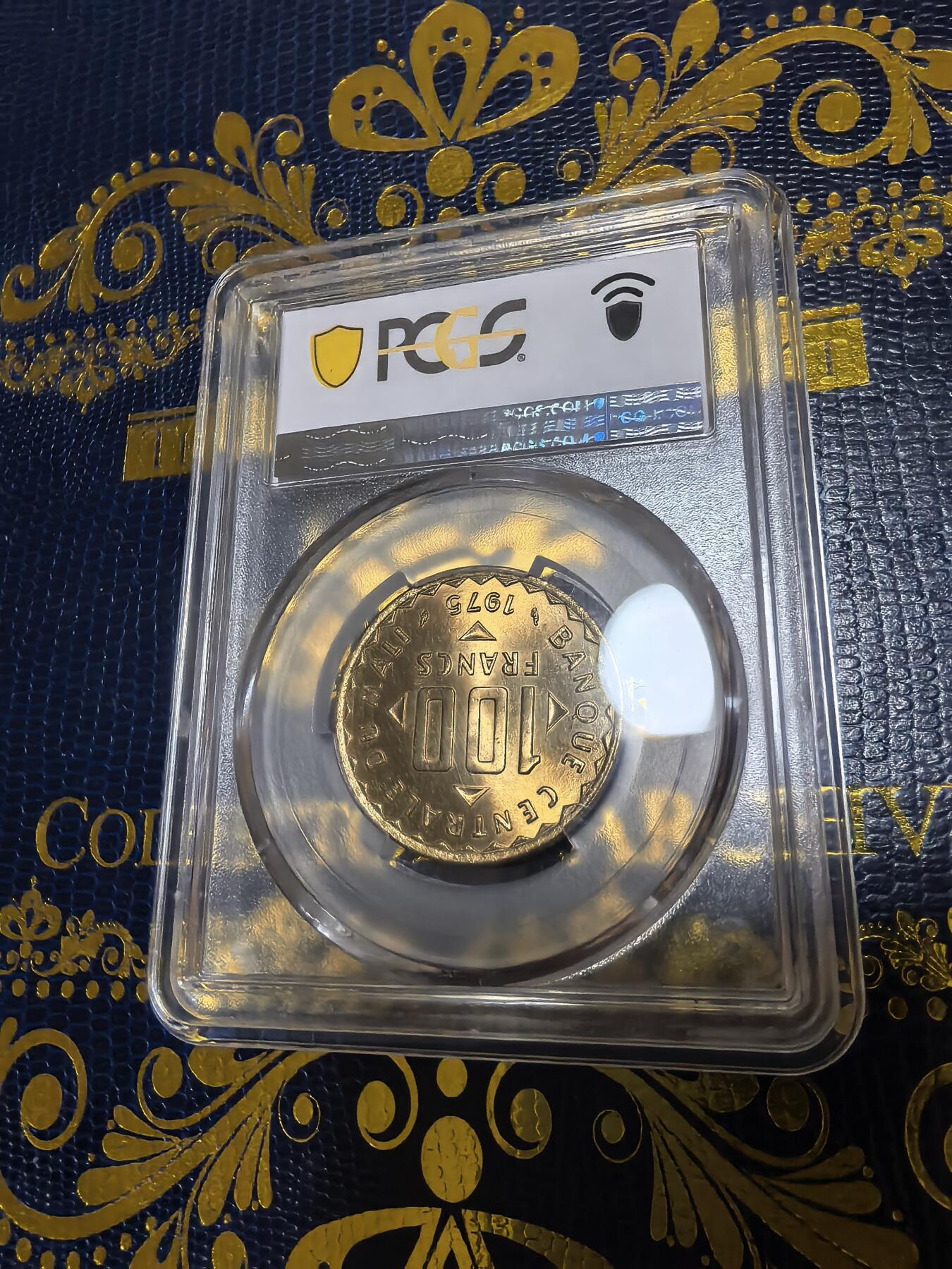 长老汇马年精选第十二场拍卖 1975马里FAO100法郎铜币，PCGS MS66，冠军分