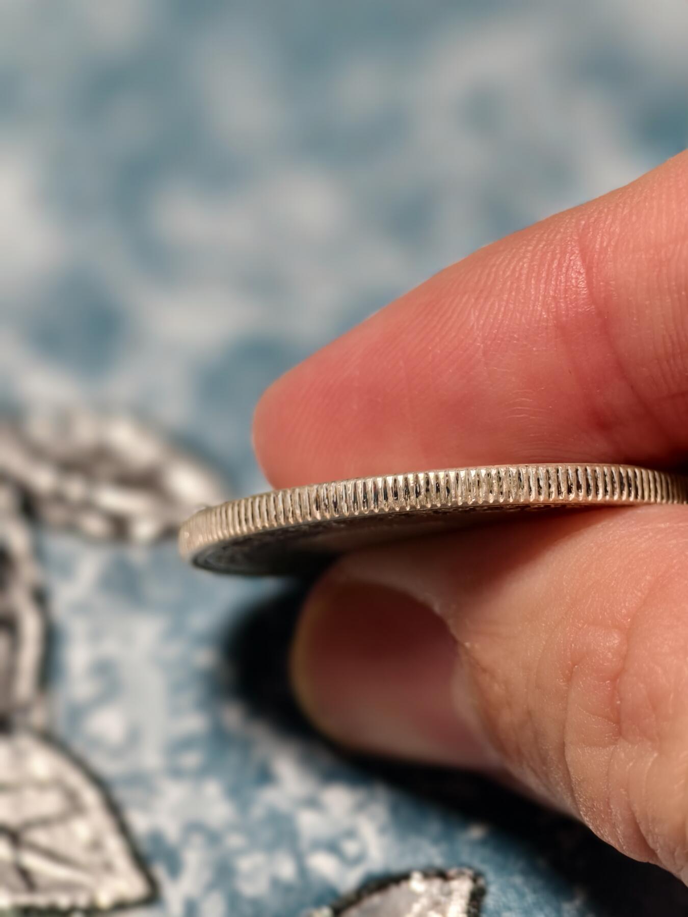 抚柳草堂-第十八期章牌钱币  奖章勋章限时免佣 满百包邮 放漏专场 1964丹麦弗雷德里克九世之女安妮-玛丽公主婚礼纪念5克朗银币 17.1g 800银 原光好品