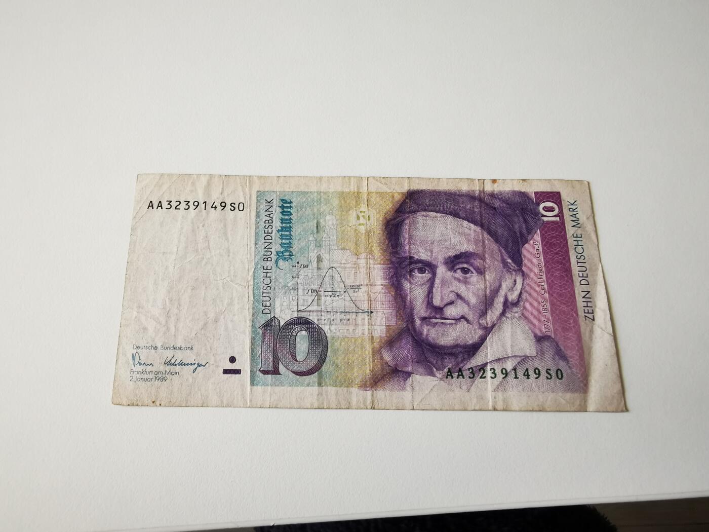 零零发流通品外国纸币拍卖 无佣金 德国10马克