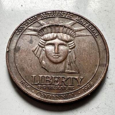 🌹外币初藏🌹🐯2026年第32场   每周二四六晚8️⃣点 接代拍 - 美国 1986年 西尔斯百货 自由女神像 Token 1886-1986百年纪念