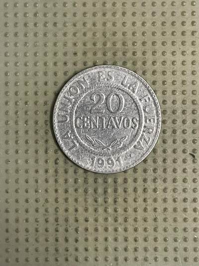 2026年第36场各国散币拍卖（总第186场） - 玻利维亚1991年20分