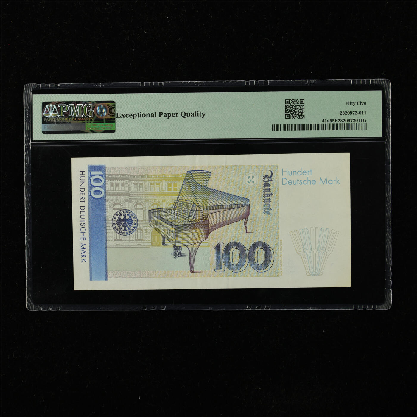 【亘邦集藏】第223期拍卖 1989年 德国100马克 PMG 55EPQ AD2602593U5