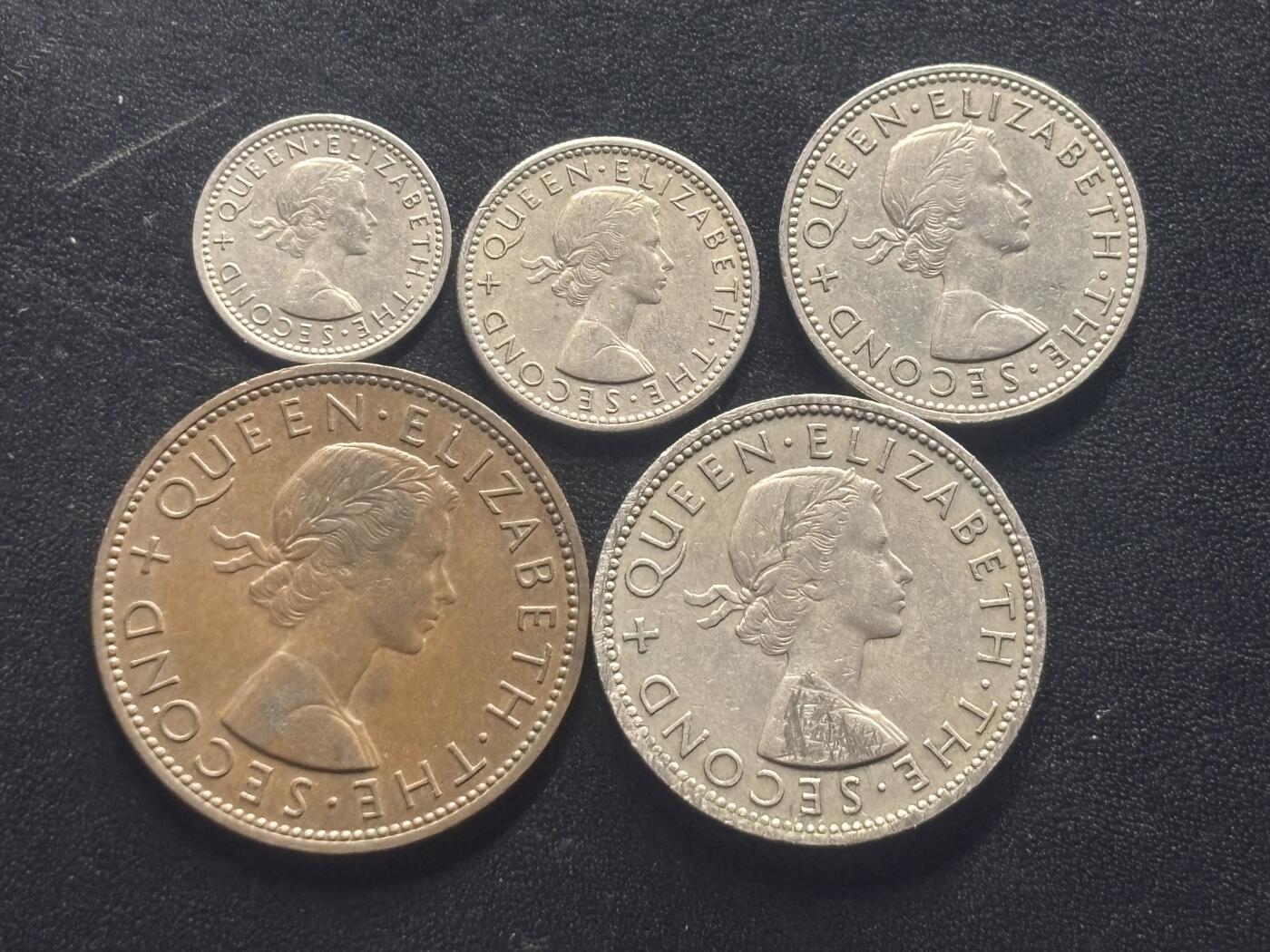 邮泉阁限时拍卖第四十三场（硬币在国外。请付邮费6元。） 新西兰5枚