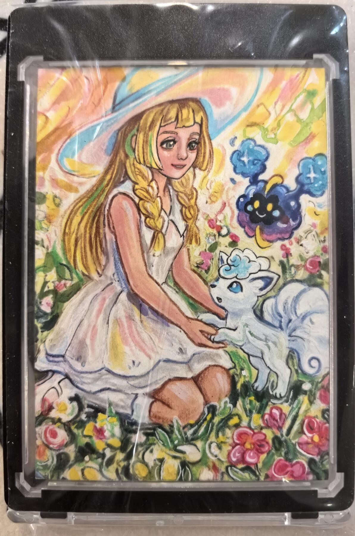 丫丫卡拍-流拍&复数专场✉邮费减半（3月24日21：00截拍） 【手绘卡】宝可梦系列-原膜官砖