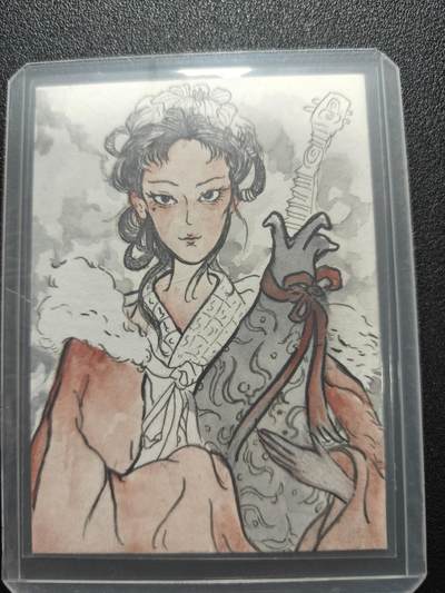 天玑星卡拍第181期《3.26周四截拍》持续收拍收评中 满赠卡需备注 - 【手绘卡】山鬼 丙午年 王昭君 手绘卡