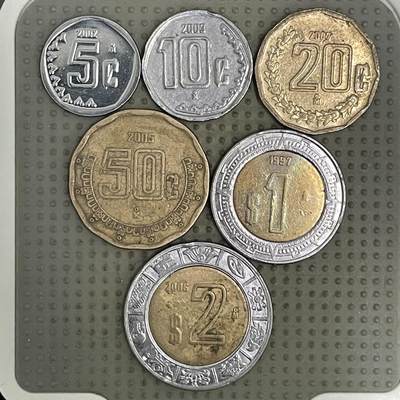 2026年第36场各国散币拍卖（总第186场） - 墨西哥6枚