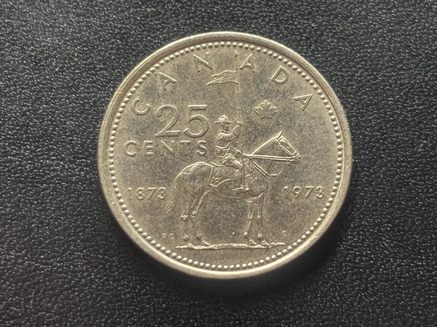 邮泉阁限时拍卖第四十三场（硬币在国外。请付邮费6元。） 加拿大1973年25分纪念币